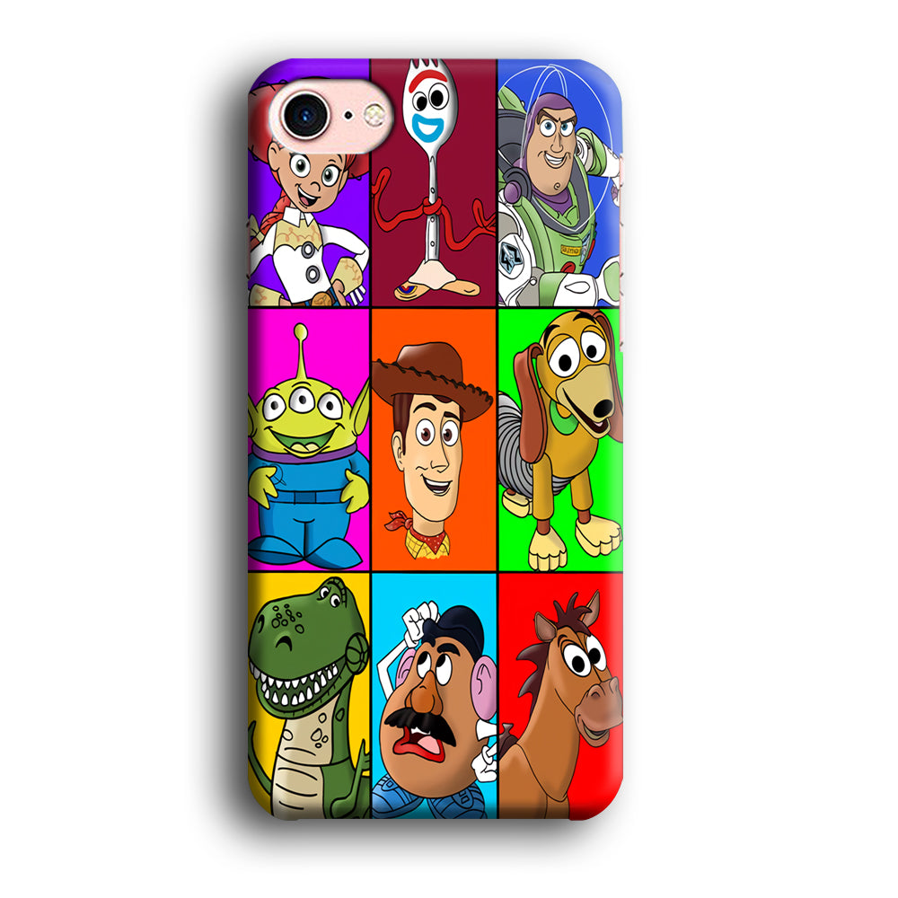 Toy Story Collage Character iPhone 8 Case