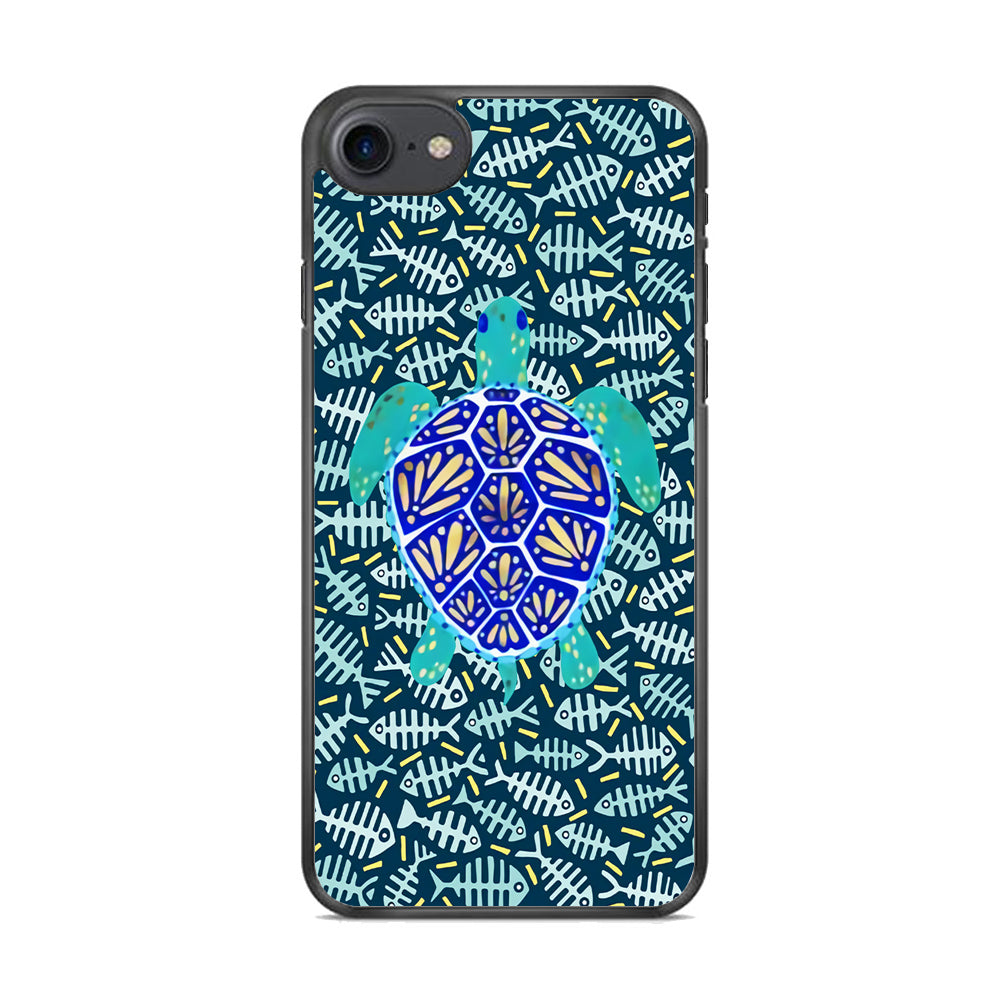 Turtles and Fish Bones iPhone 8 Case