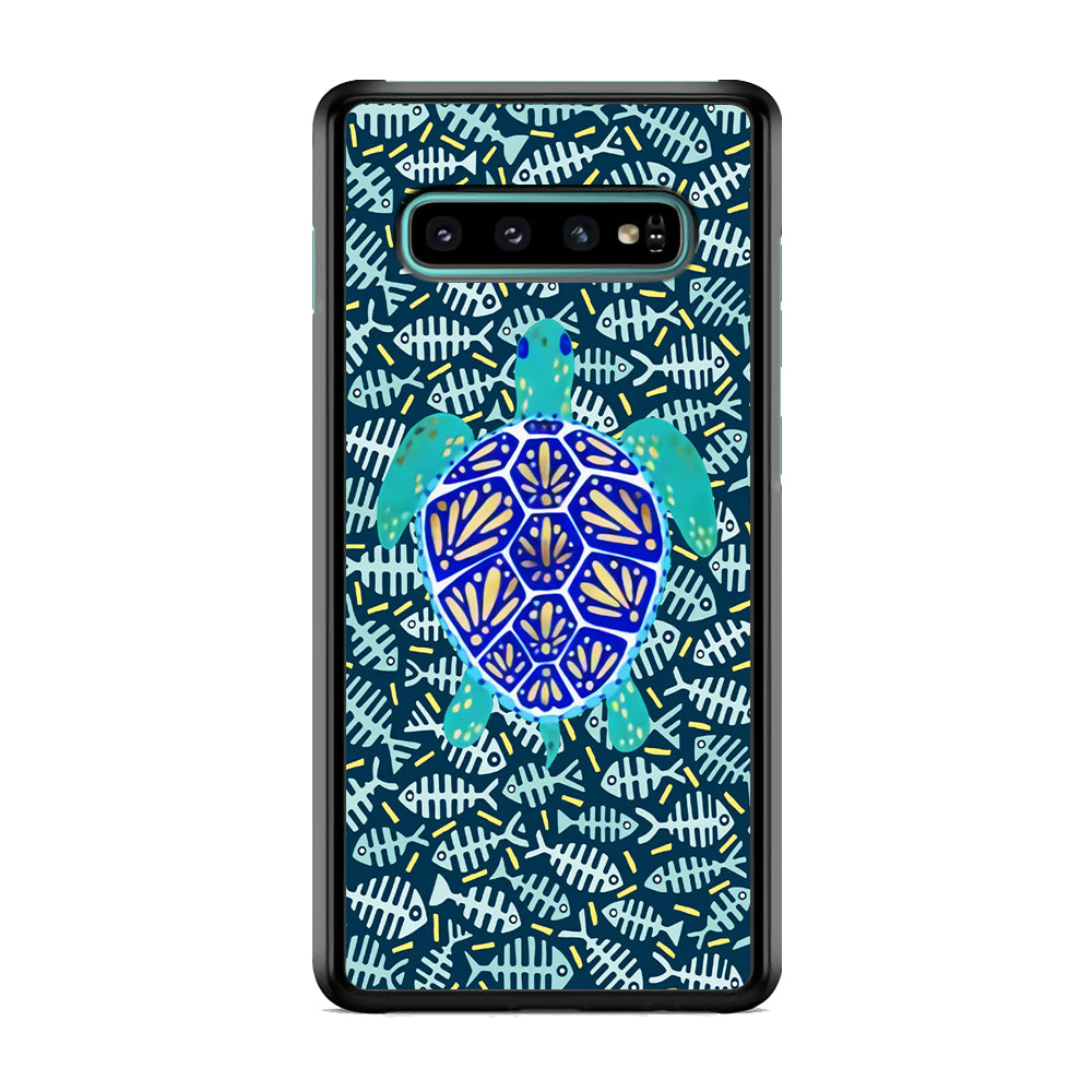 Turtles and Fish Bones Samsung Galaxy S10 Case
