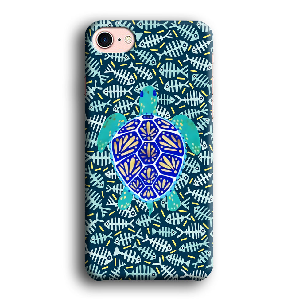 Turtles and Fish Bones iPhone 8 Case