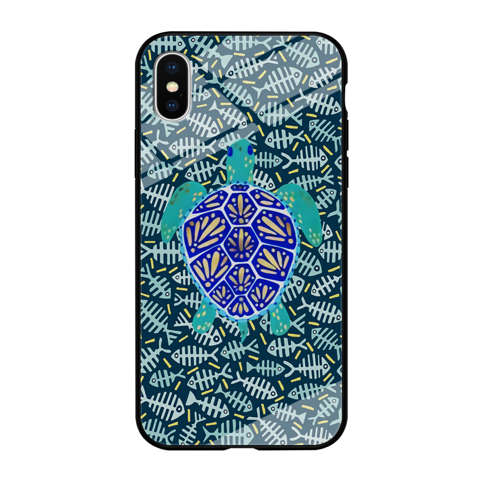 Turtles and Fish Bones iPhone X Case
