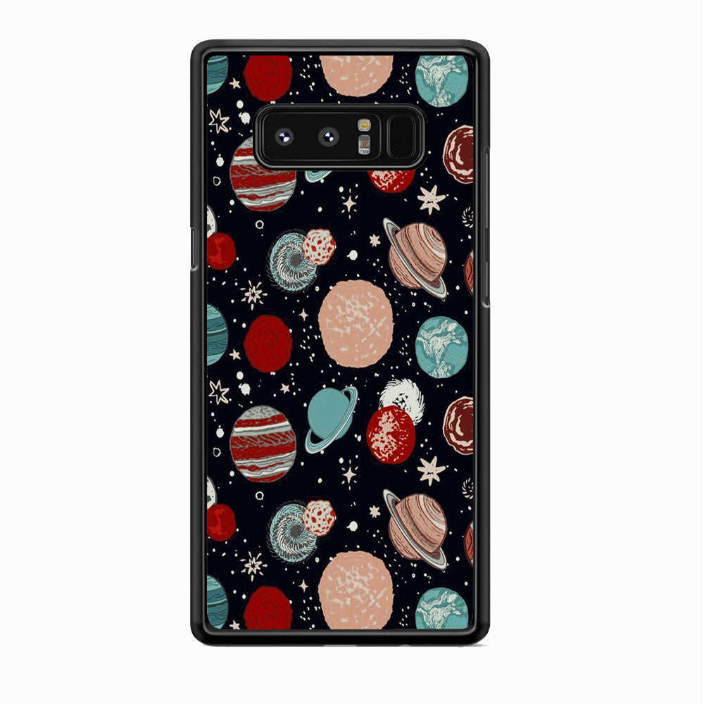 Universe Colorfull Planets Samsung Galaxy Note 8 Case