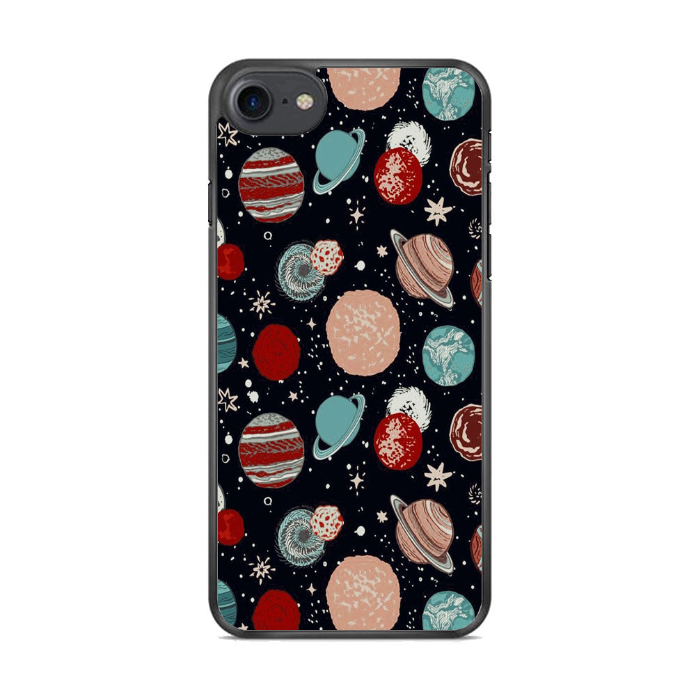 Universe Colorfull Planets iPhone 8 Case