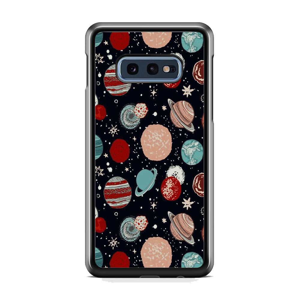 Universe Colorfull Planets Samsung Galaxy S10E Case