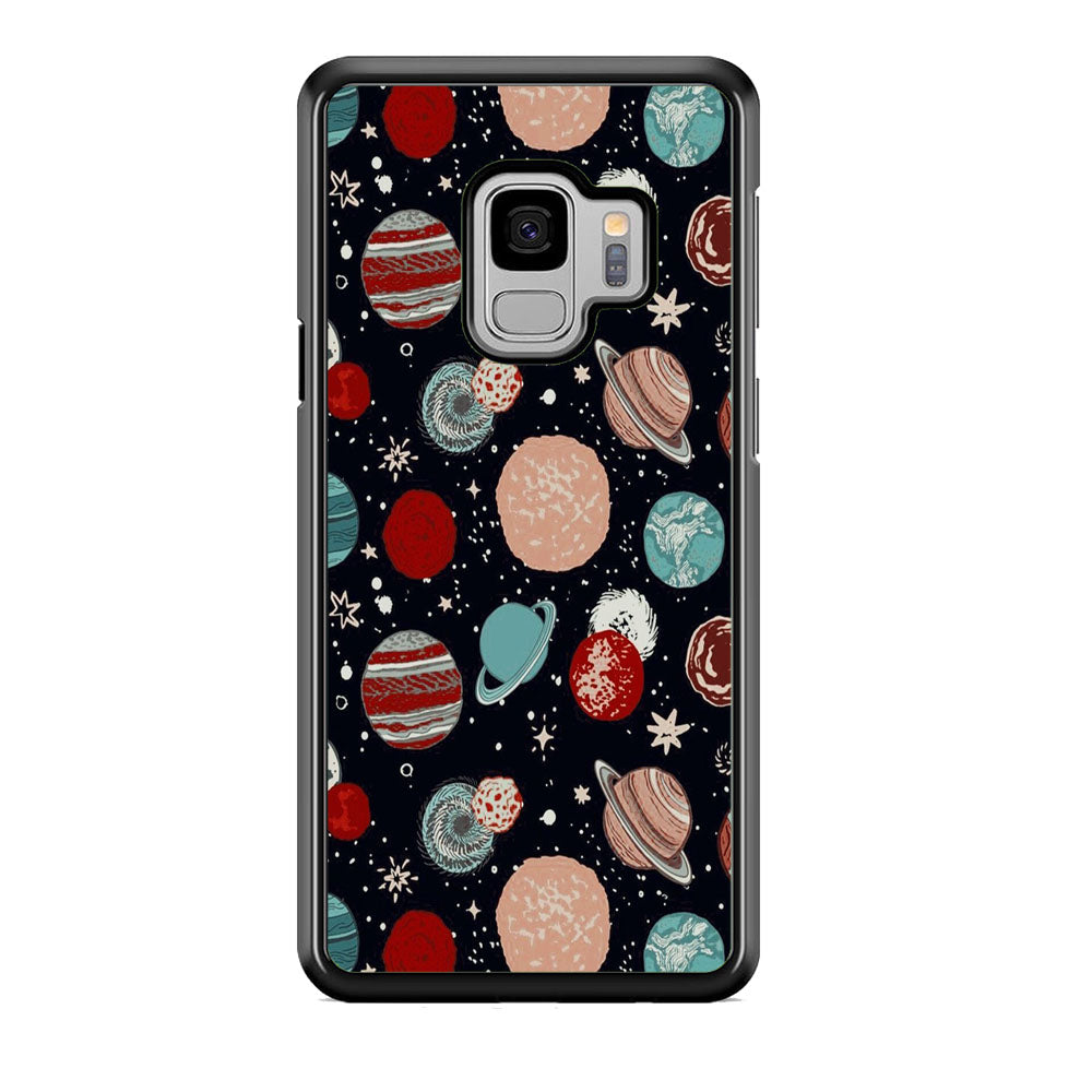 Universe Colorfull Planets Samsung Galaxy S9 Case