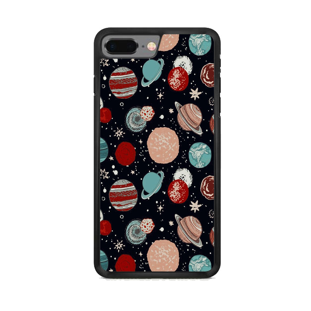 Universe Colorfull Planets iPhone 8 Plus Case