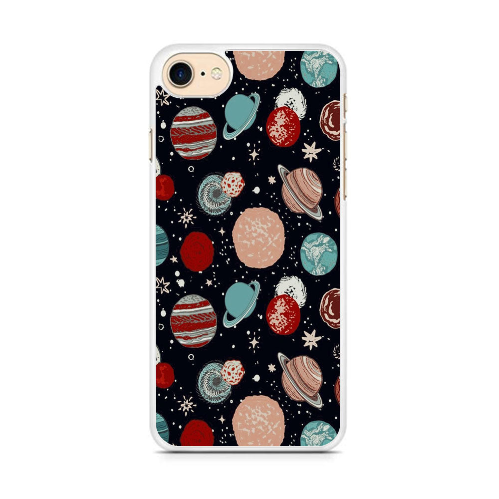 Universe Colorfull Planets iPhone 8 Case