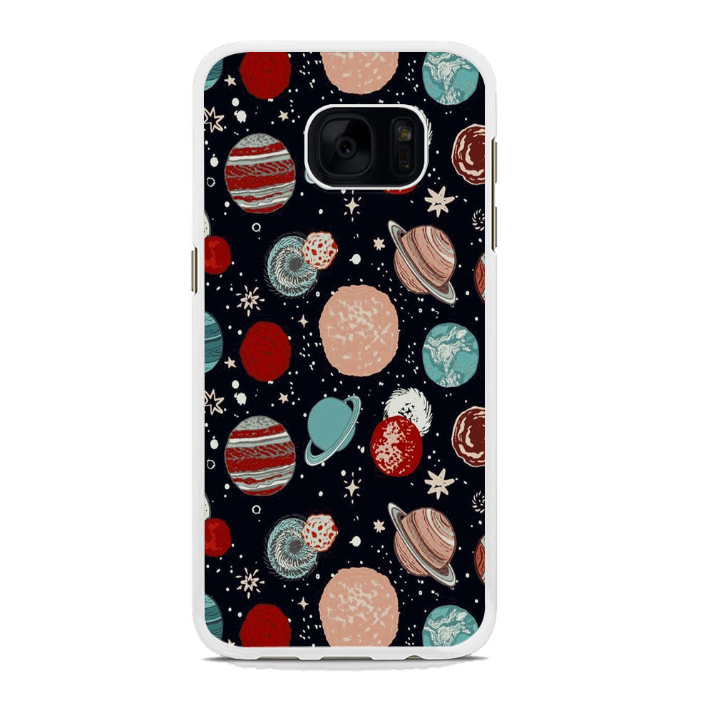 Universe Colorfull Planets Samsung Galaxy S7 Case