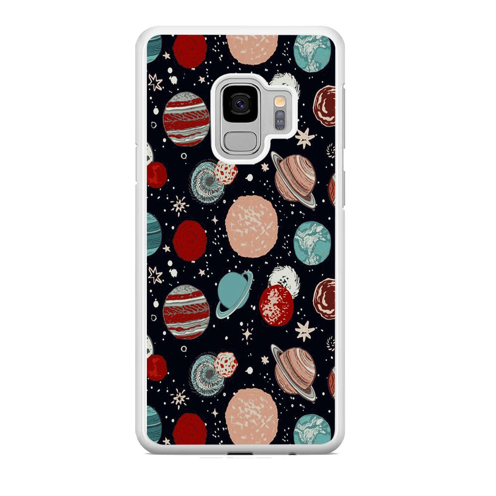 Universe Colorfull Planets Samsung Galaxy S9 Case
