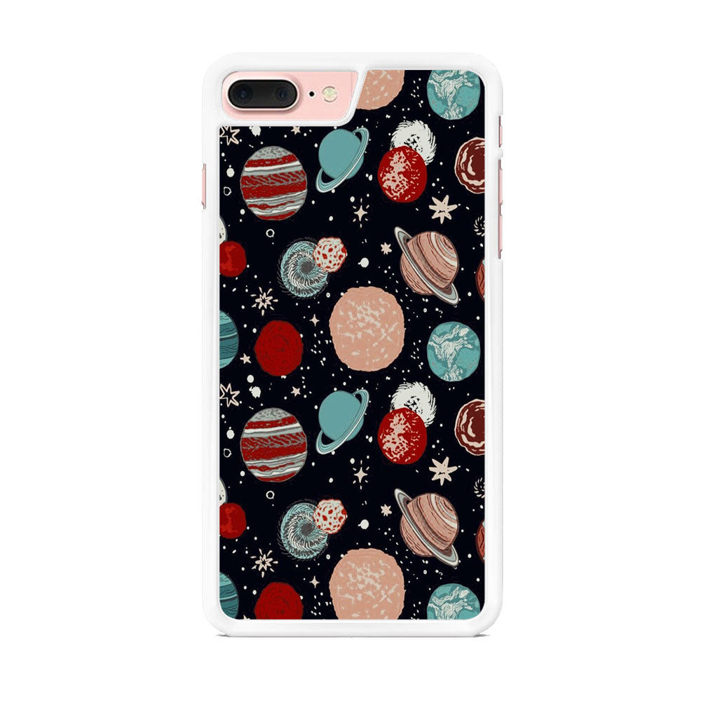 Universe Colorfull Planets iPhone 8 Plus Case