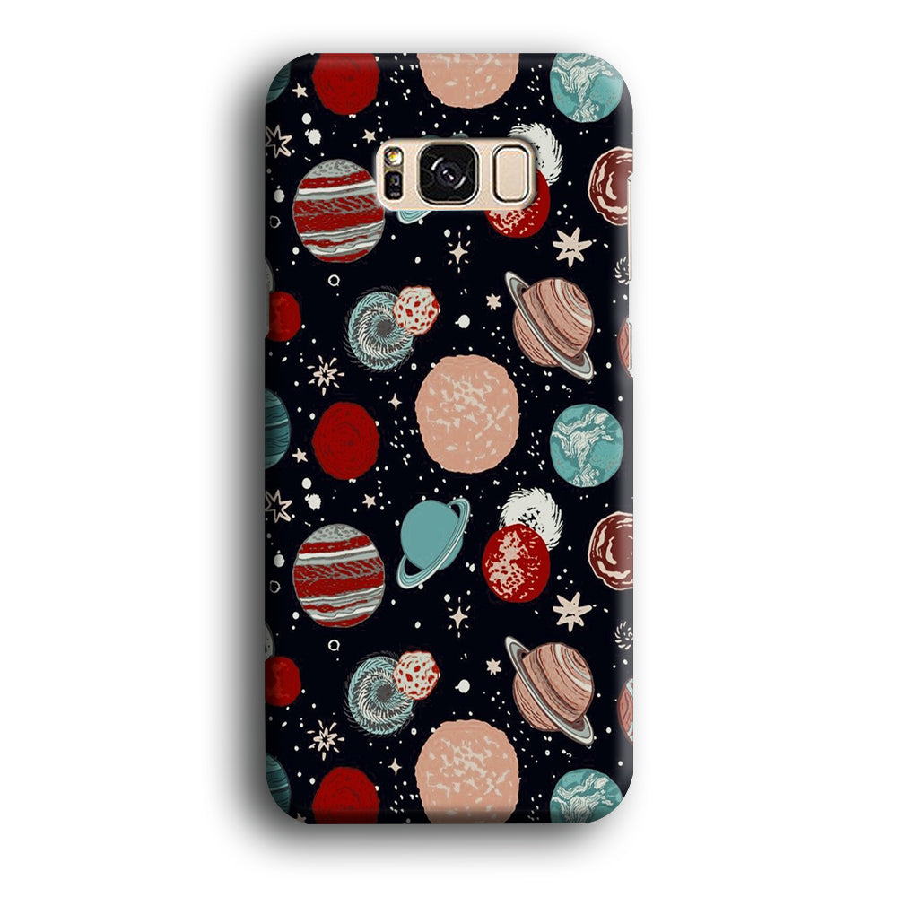 Universe Colorfull Planets Samsung Galaxy S8 Case