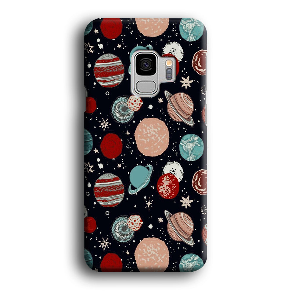 Universe Colorfull Planets Samsung Galaxy S9 Case