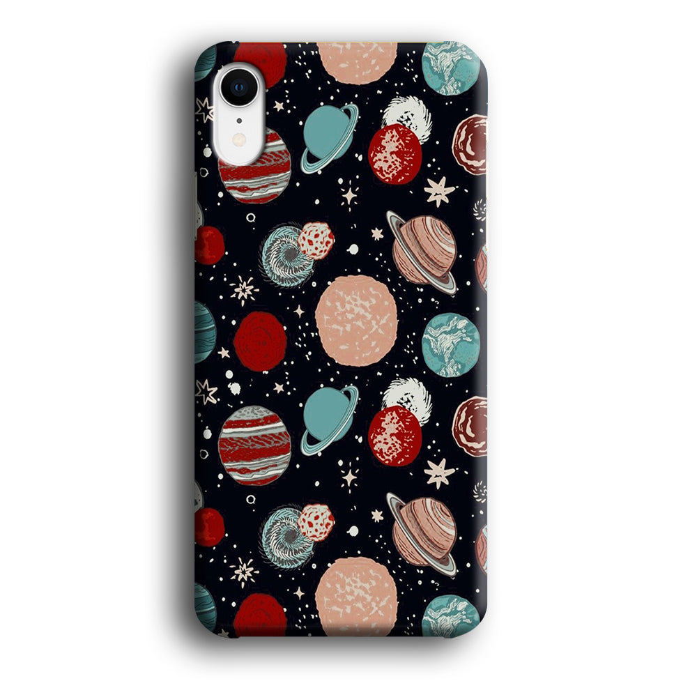 Universe Colorfull Planets iPhone XR Case