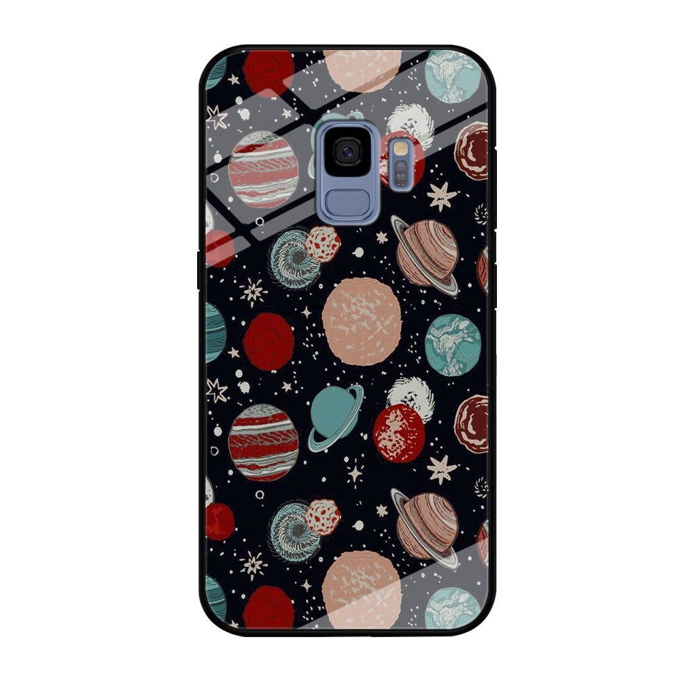 Universe Colorfull Planets Samsung Galaxy S9 Case
