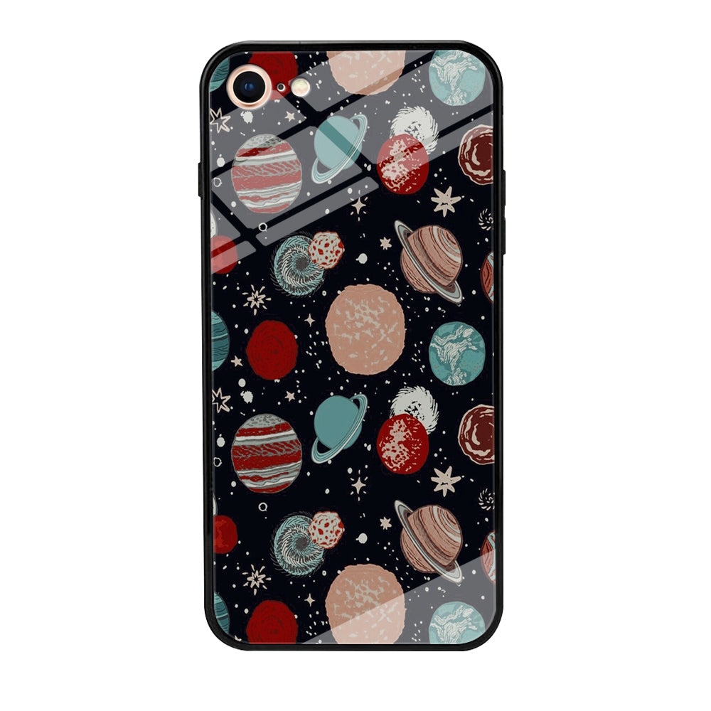Universe Colorfull Planets iPhone 8 Case