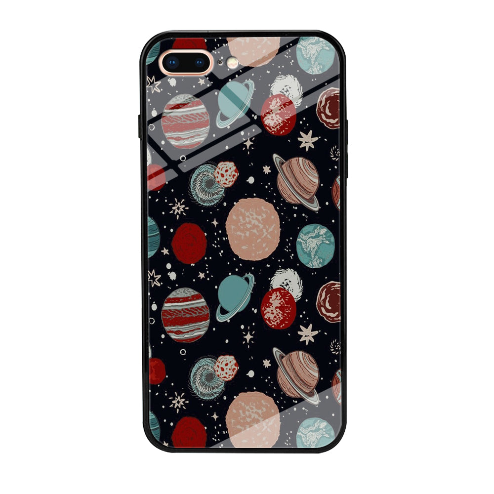 Universe Colorfull Planets iPhone 8 Plus Case