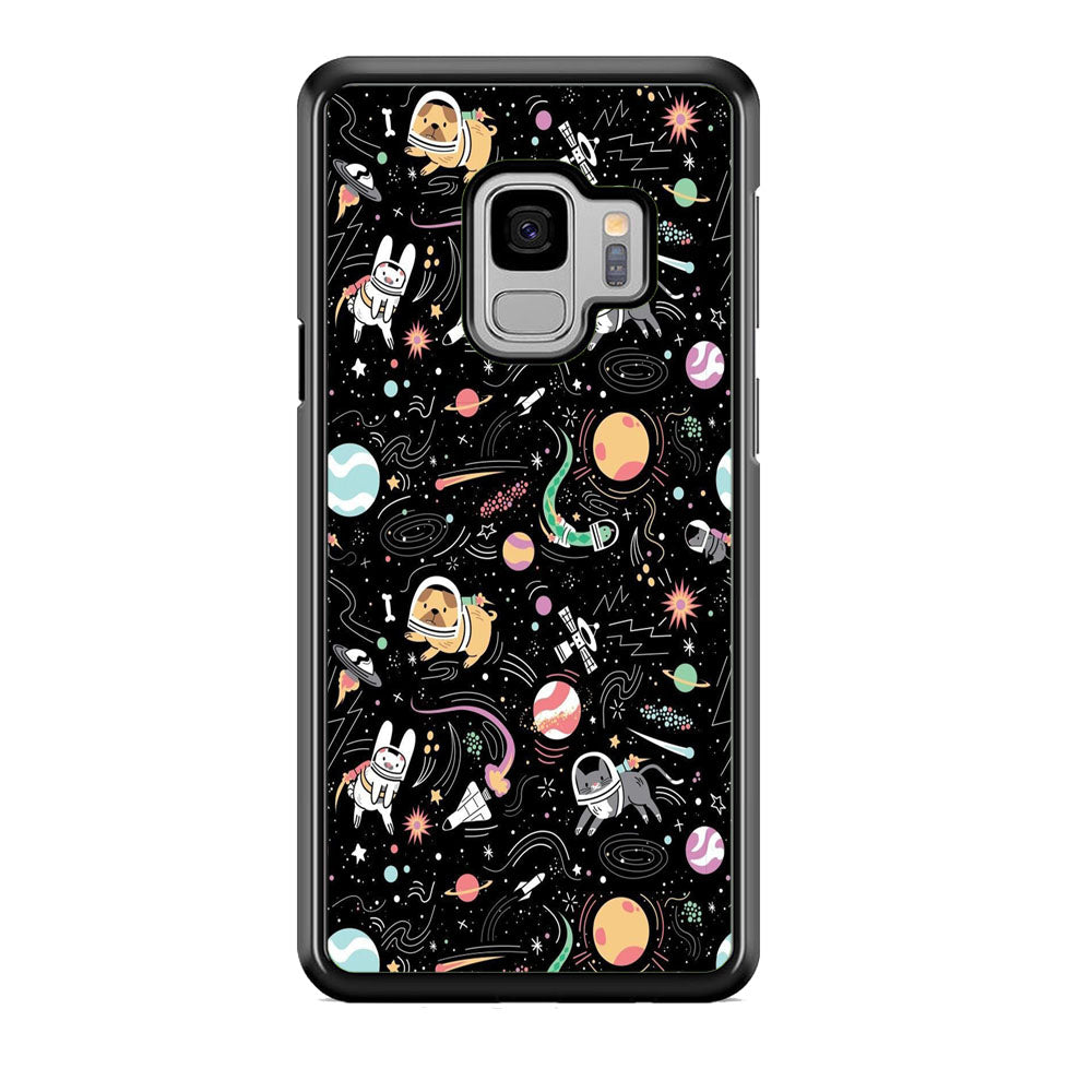 Universe Pets Playing Space Samsung Galaxy S9 Case