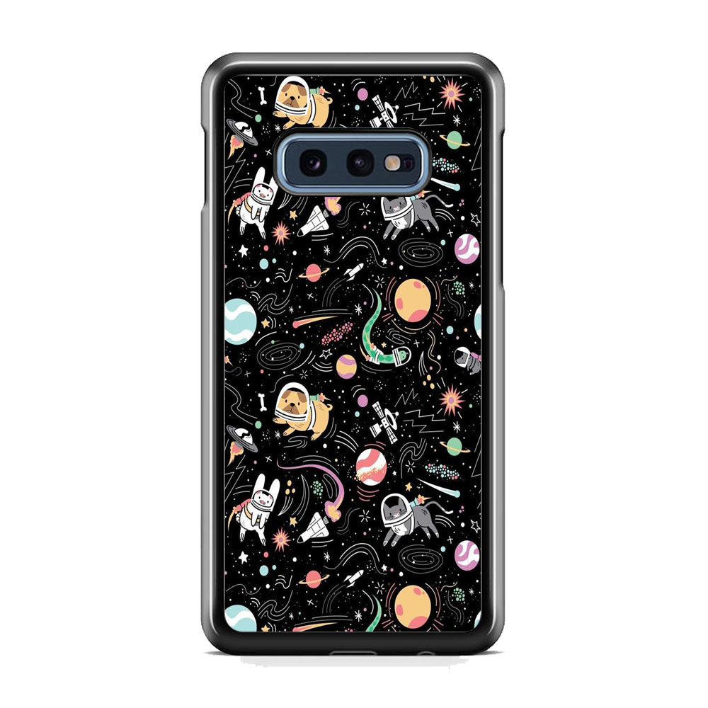 Universe Pets Playing Space Samsung Galaxy S10E Case