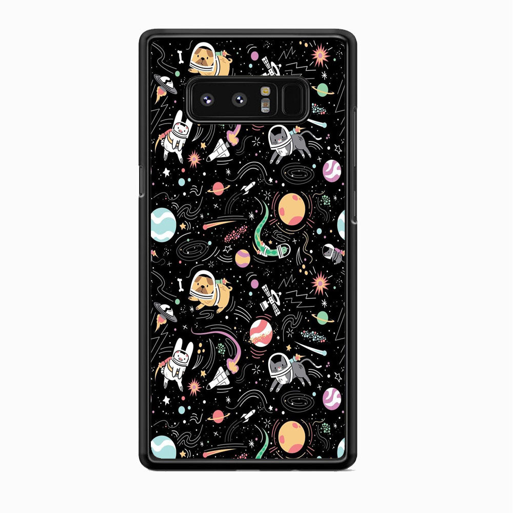 Universe Pets Playing Space Samsung Galaxy Note 8 Case