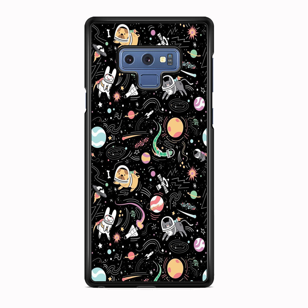 Universe Pets Playing Space Samsung Galaxy Note 9 Case