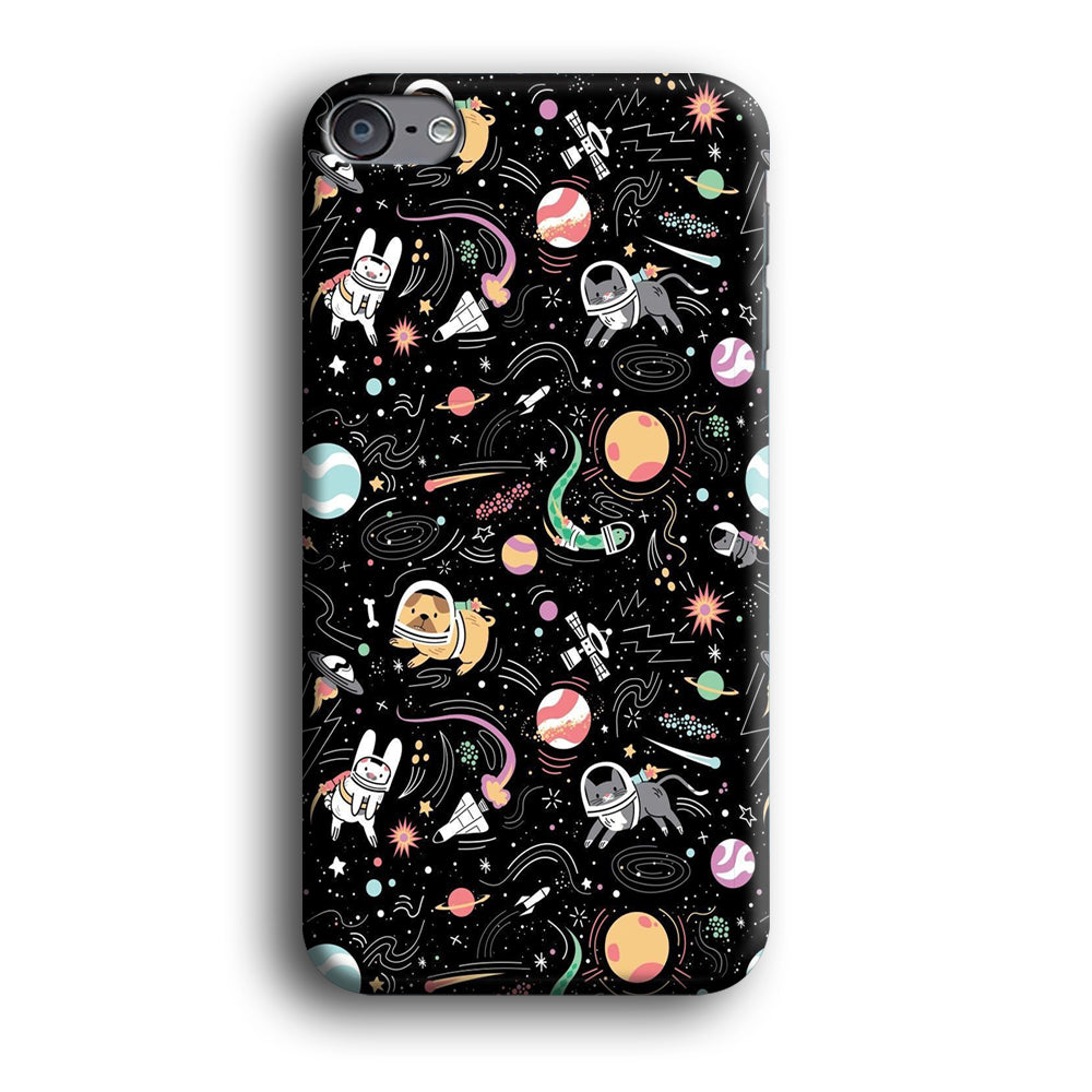 Universe Pets Playing Space iPod Touch 6 Case
