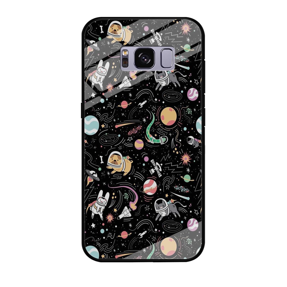 Universe Pets Playing Space Samsung Galaxy S8 Plus Case