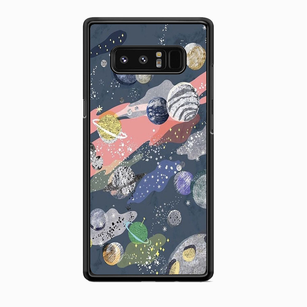 Universe Planet Collage Samsung Galaxy Note 8 Case