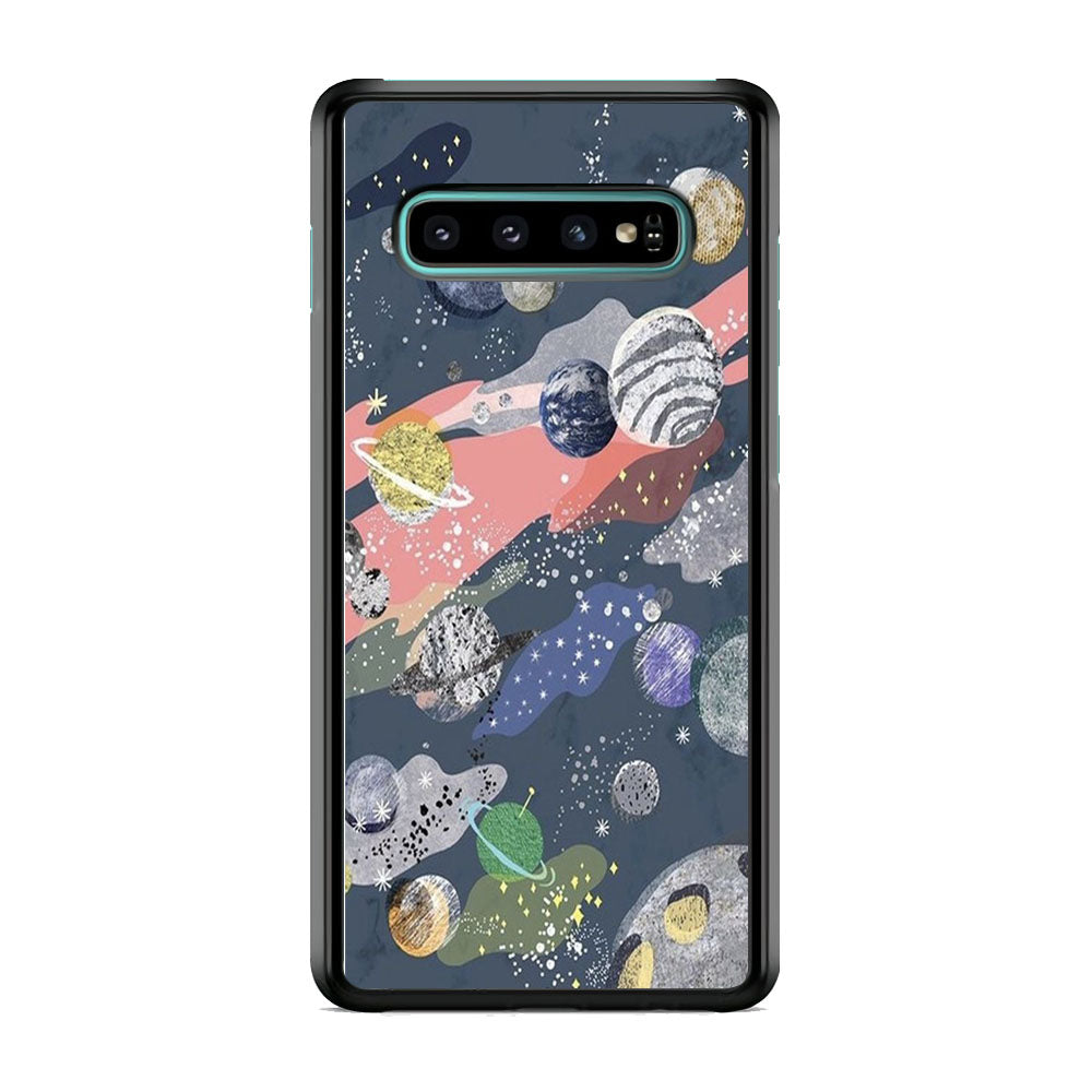 Universe Planet Collage Samsung Galaxy S10 Plus Case