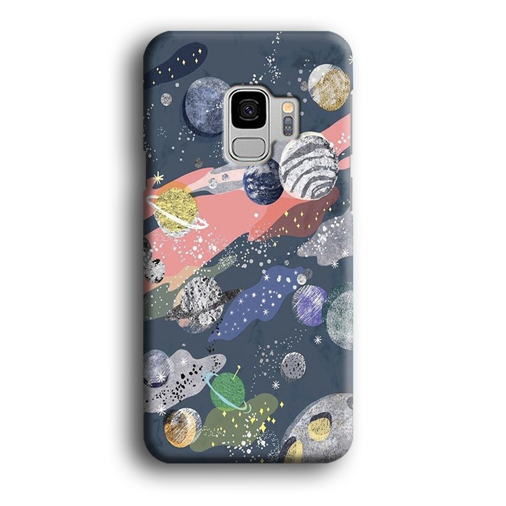Universe Planet Collage Samsung Galaxy S9 Case