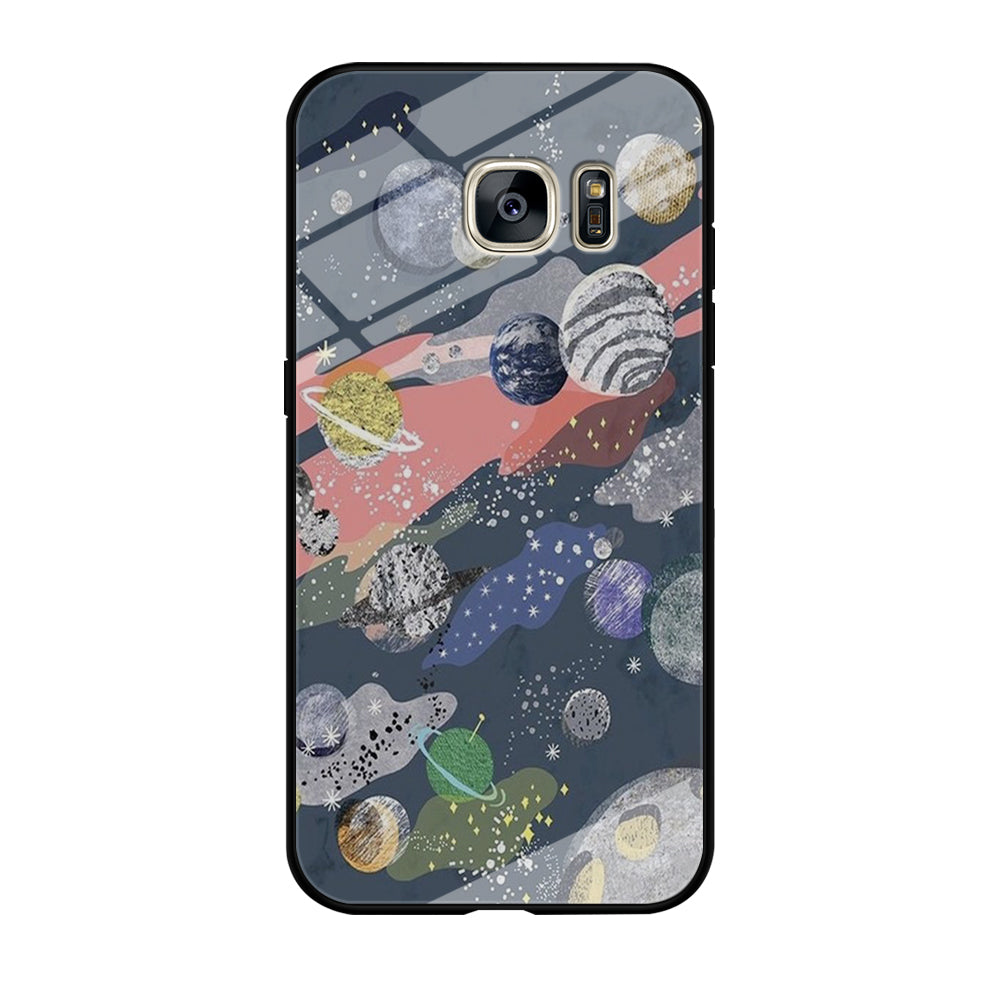 Universe Planet Collage Samsung Galaxy S7 Edge Case