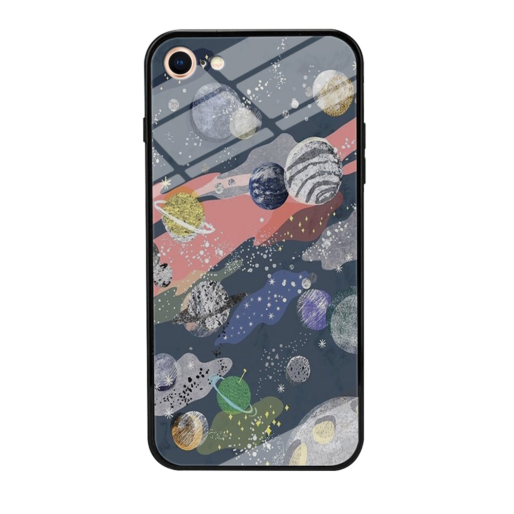 Universe Planet Collage iPhone 8 Case