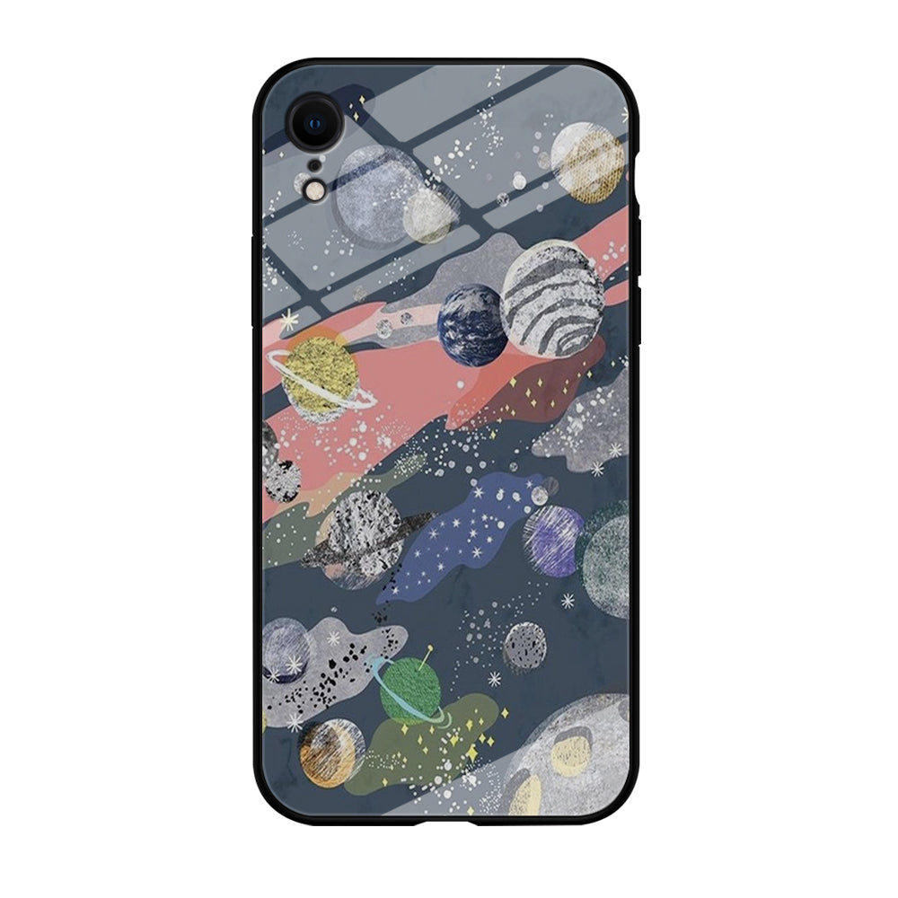 Universe Planet Collage iPhone XR Case