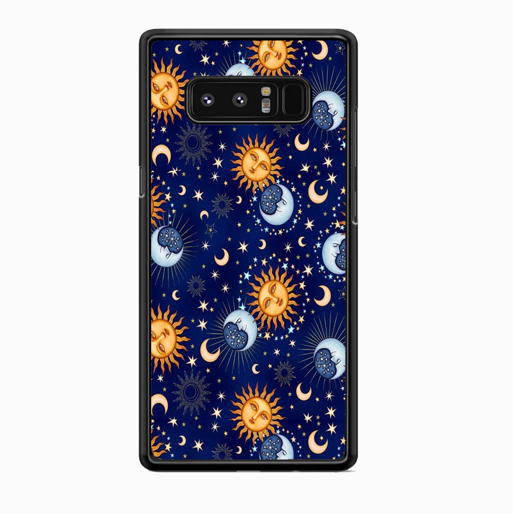 Universe Sun and Moon Face Samsung Galaxy Note 8 Case