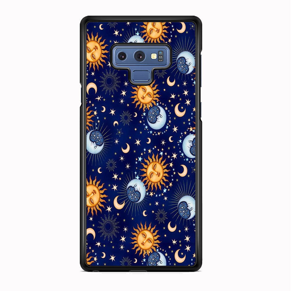 Universe Sun and Moon Face Samsung Galaxy Note 9 Case