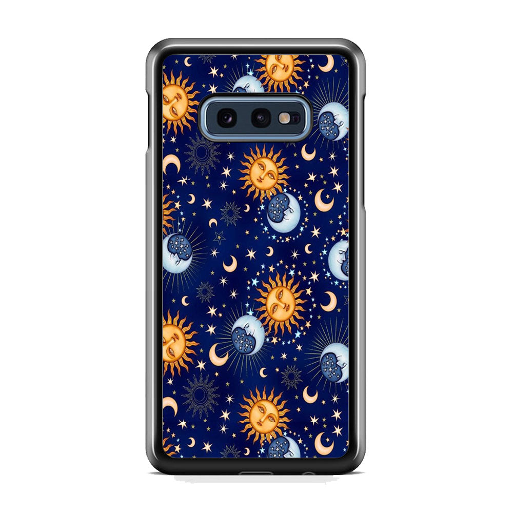 Universe Sun and Moon Face Samsung Galaxy S10E Case