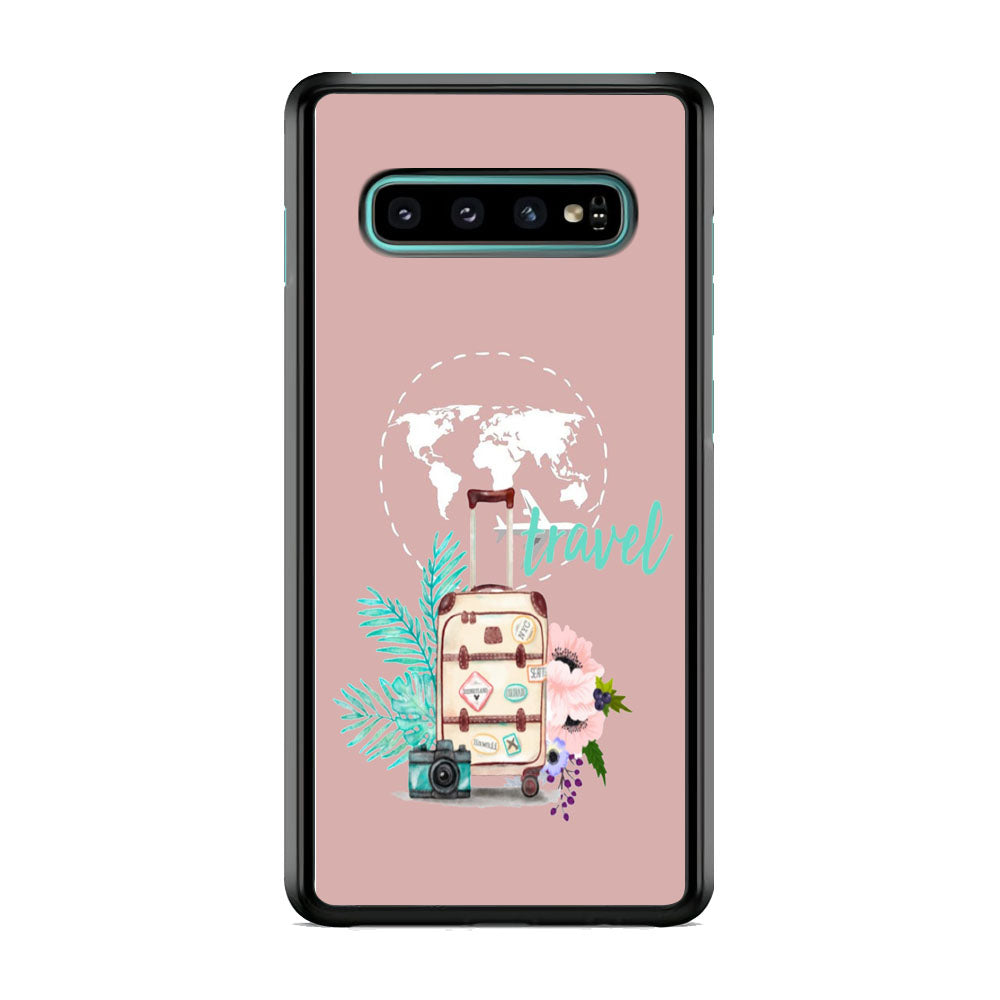 Vacation Suitcase Samsung Galaxy S10 Plus Case
