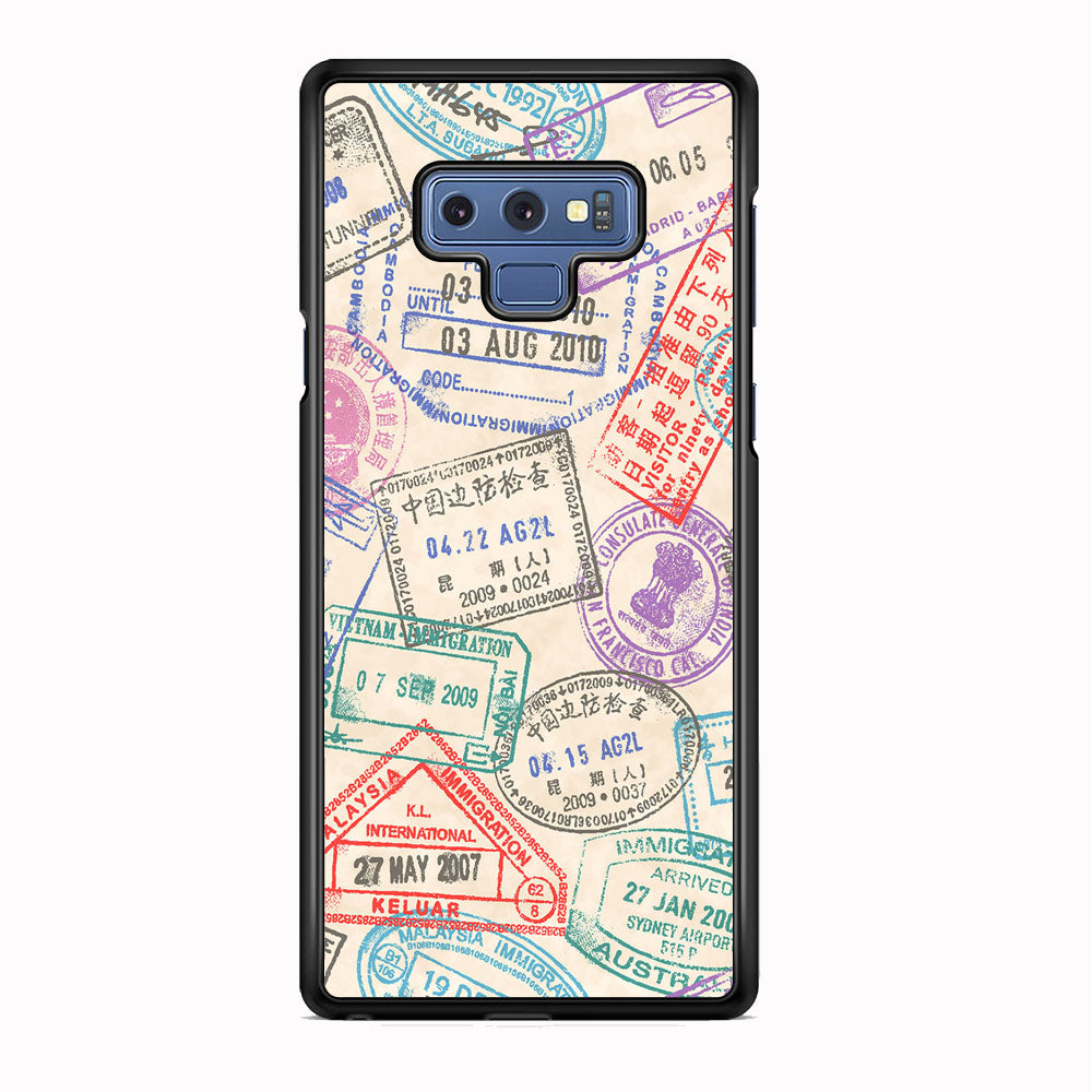 Vacation Visiting List Samsung Galaxy Note 9 Case