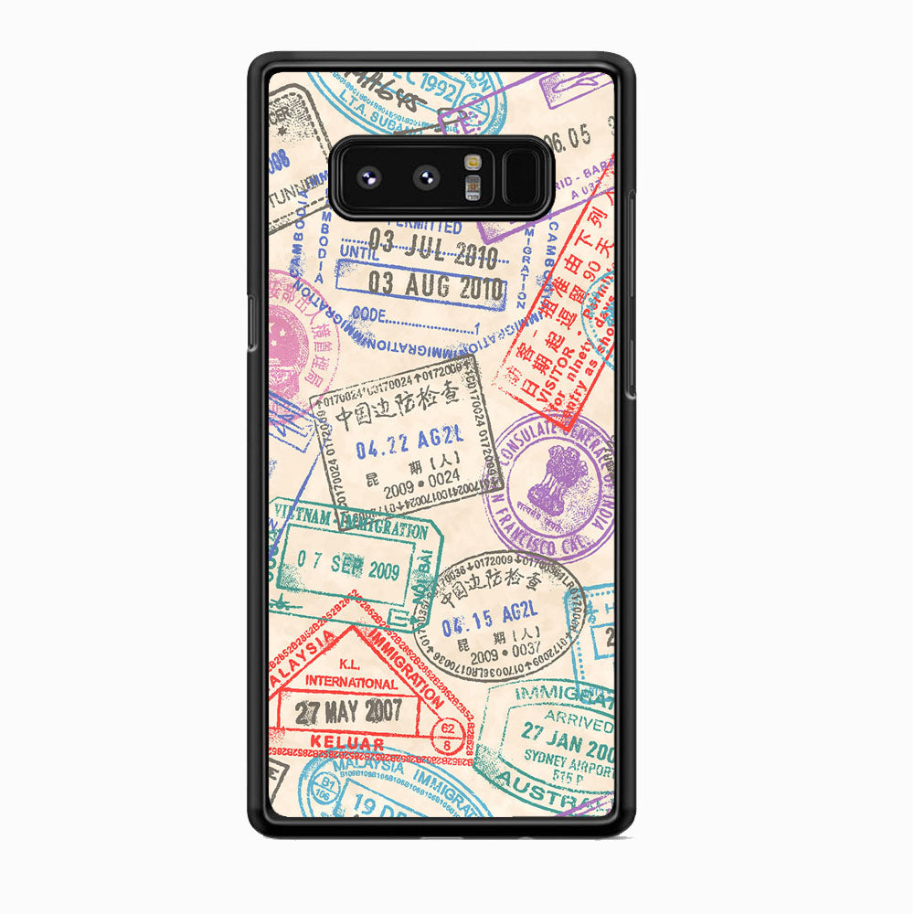 Vacation Visiting List Samsung Galaxy Note 8 Case