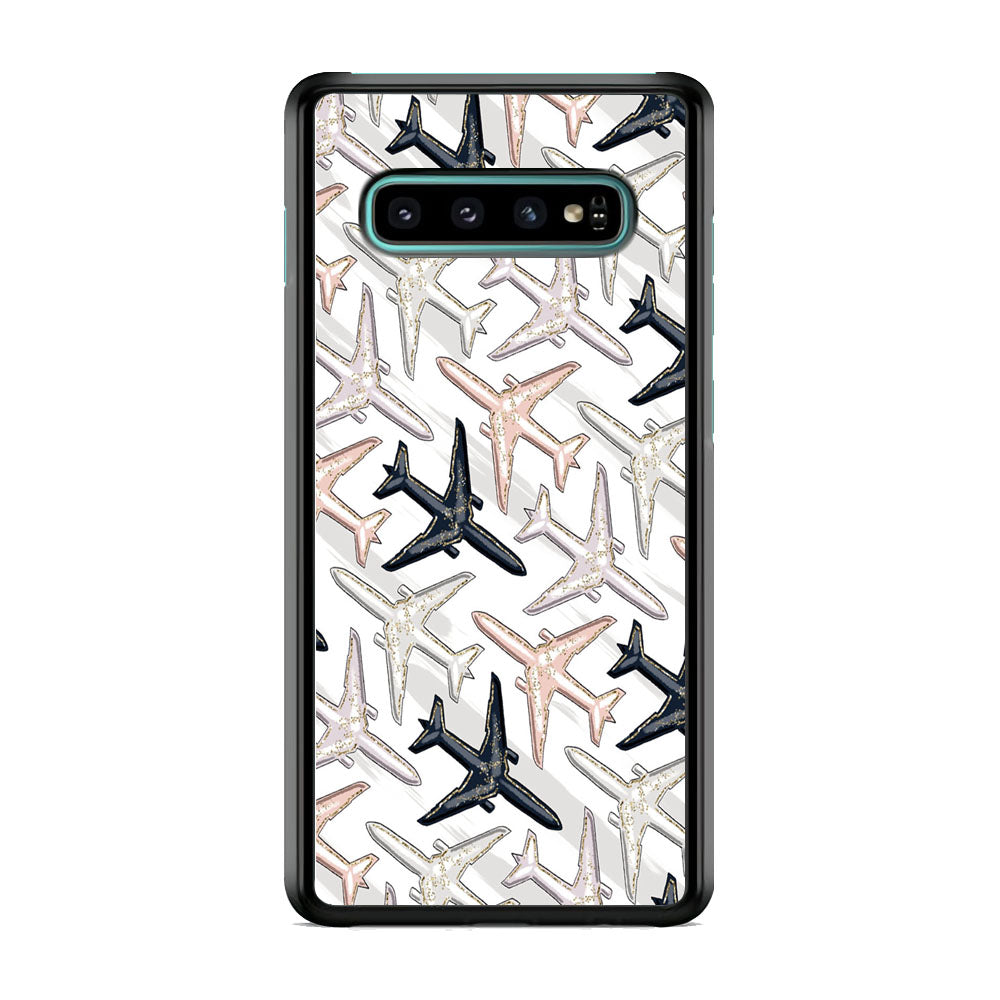 Vacation and Plane Traffic Samsung Galaxy S10 Plus Case