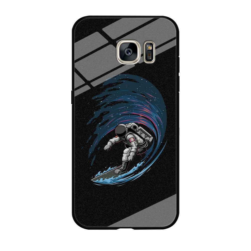 Wave In Space Samsung Galaxy S7 Edge Case