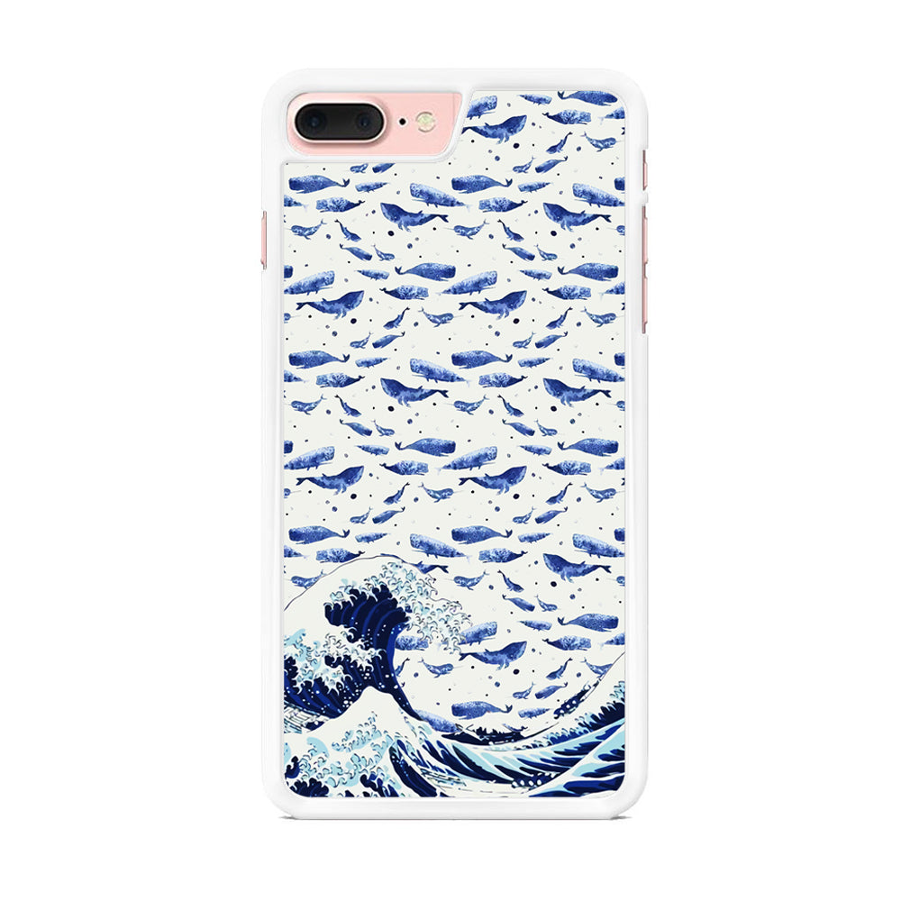 Whale on The Waves iPhone 7 Plus Case