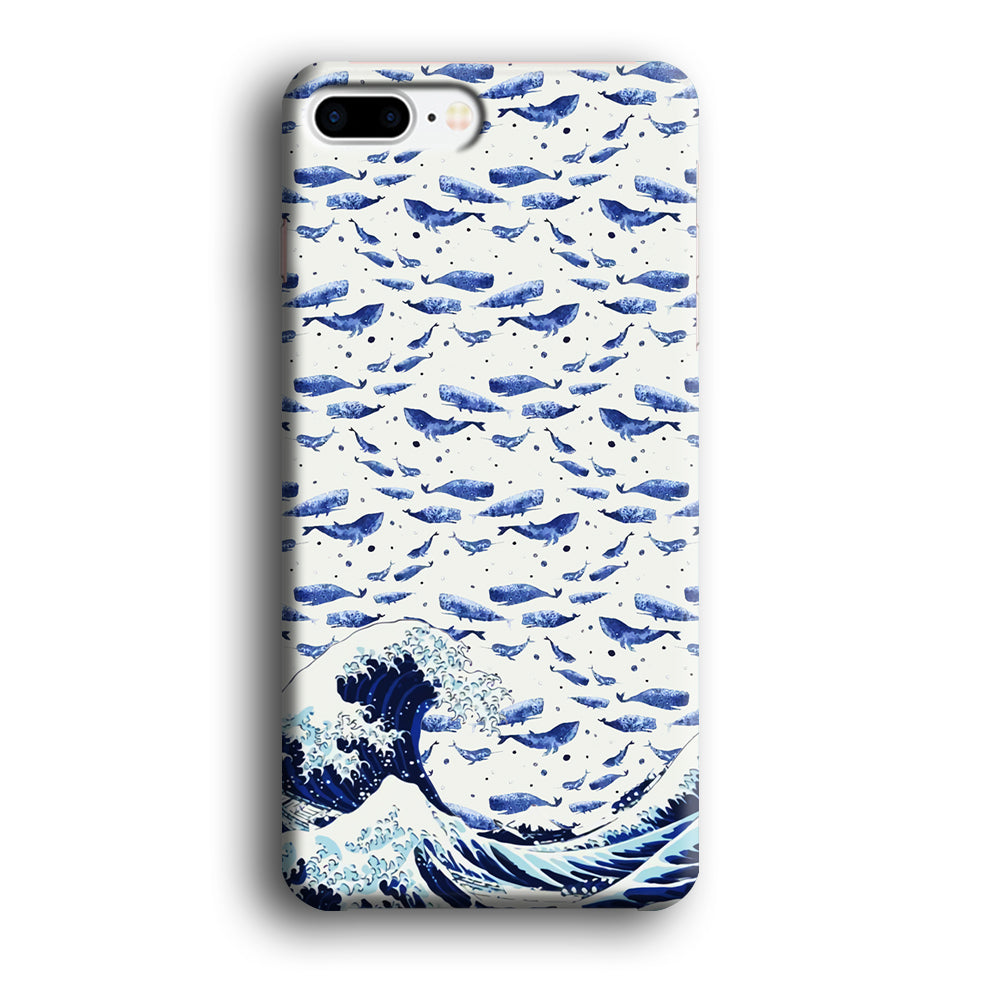 Whale on The Waves iPhone 7 Plus Case