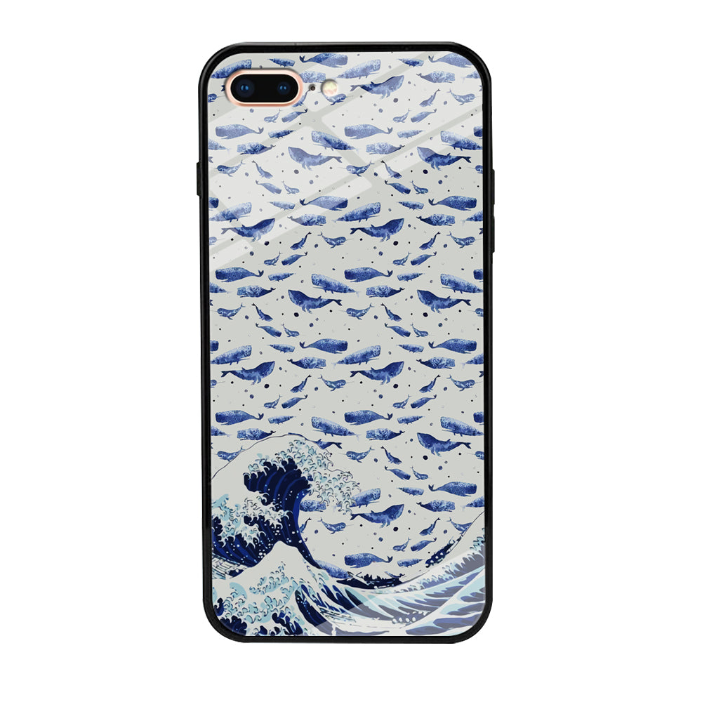 Whale on The Waves iPhone 7 Plus Case