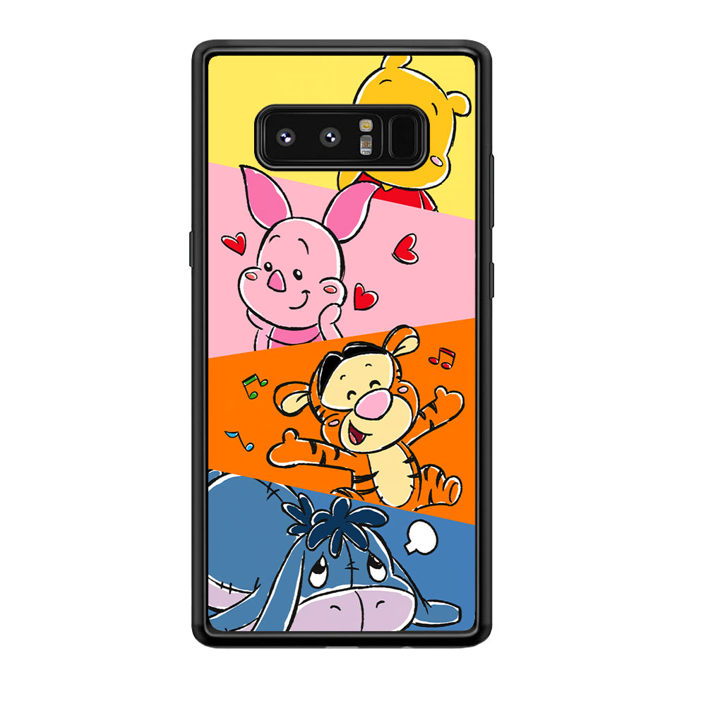 Winnie The Pooh Duty on Plesure Samsung Galaxy Note 8 Case