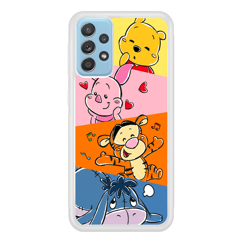 Winnie The Pooh Duty on Plesure Samsung Galaxy A72 Case