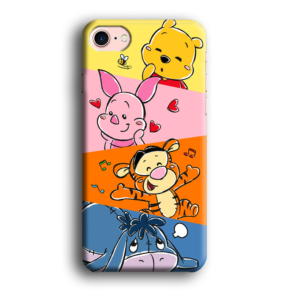 Winnie The Pooh Duty on Plesure iPhone 8 Case