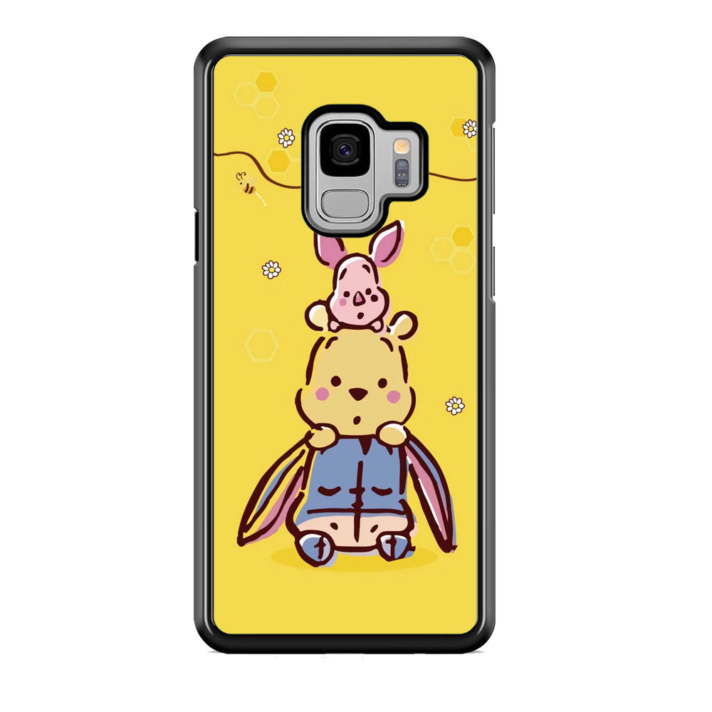 Winnie The Pooh Face of Threes Samsung Galaxy S9 Case