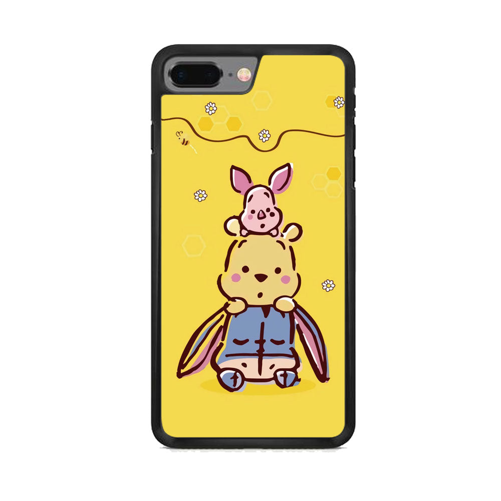 Winnie The Pooh Face of Threes iPhone 8 Plus Case