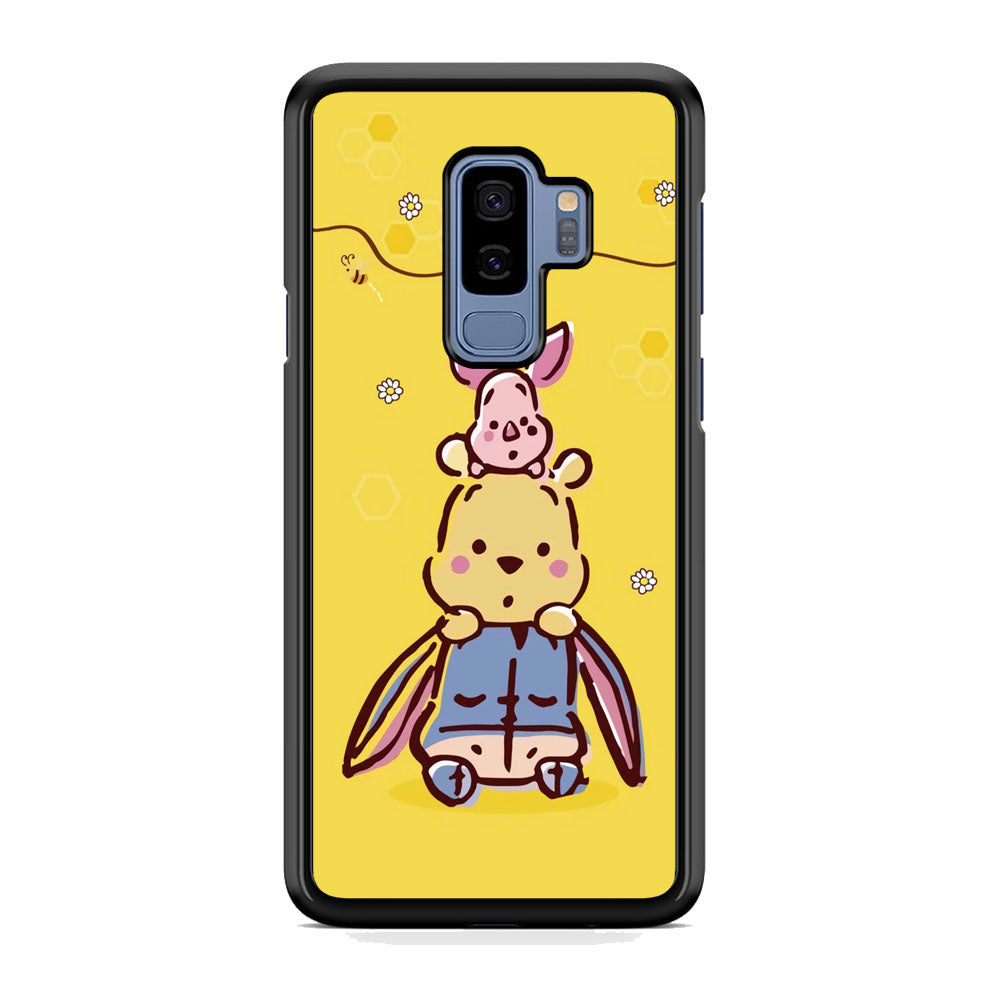 Winnie The Pooh Face of Threes Samsung Galaxy S9 Plus Case Default Title