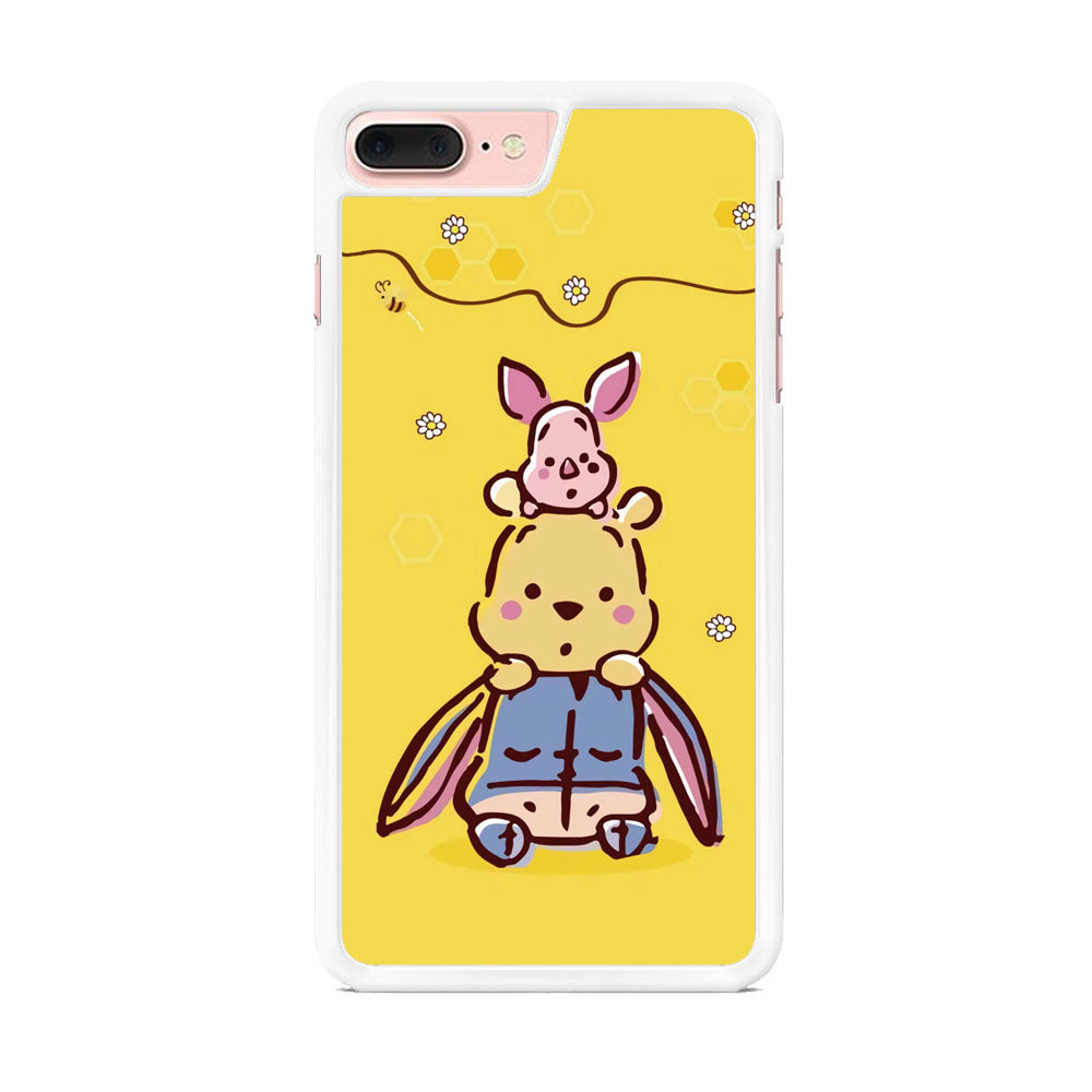 Winnie The Pooh Face of Threes iPhone 8 Plus Case